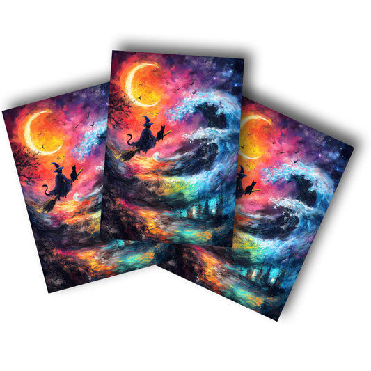 Sticker – Hexenritt-im-Farbensturm