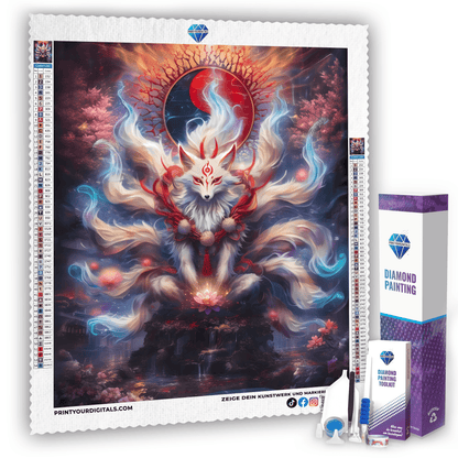 Diamond Painting - Kitsune des Gleichgewichts