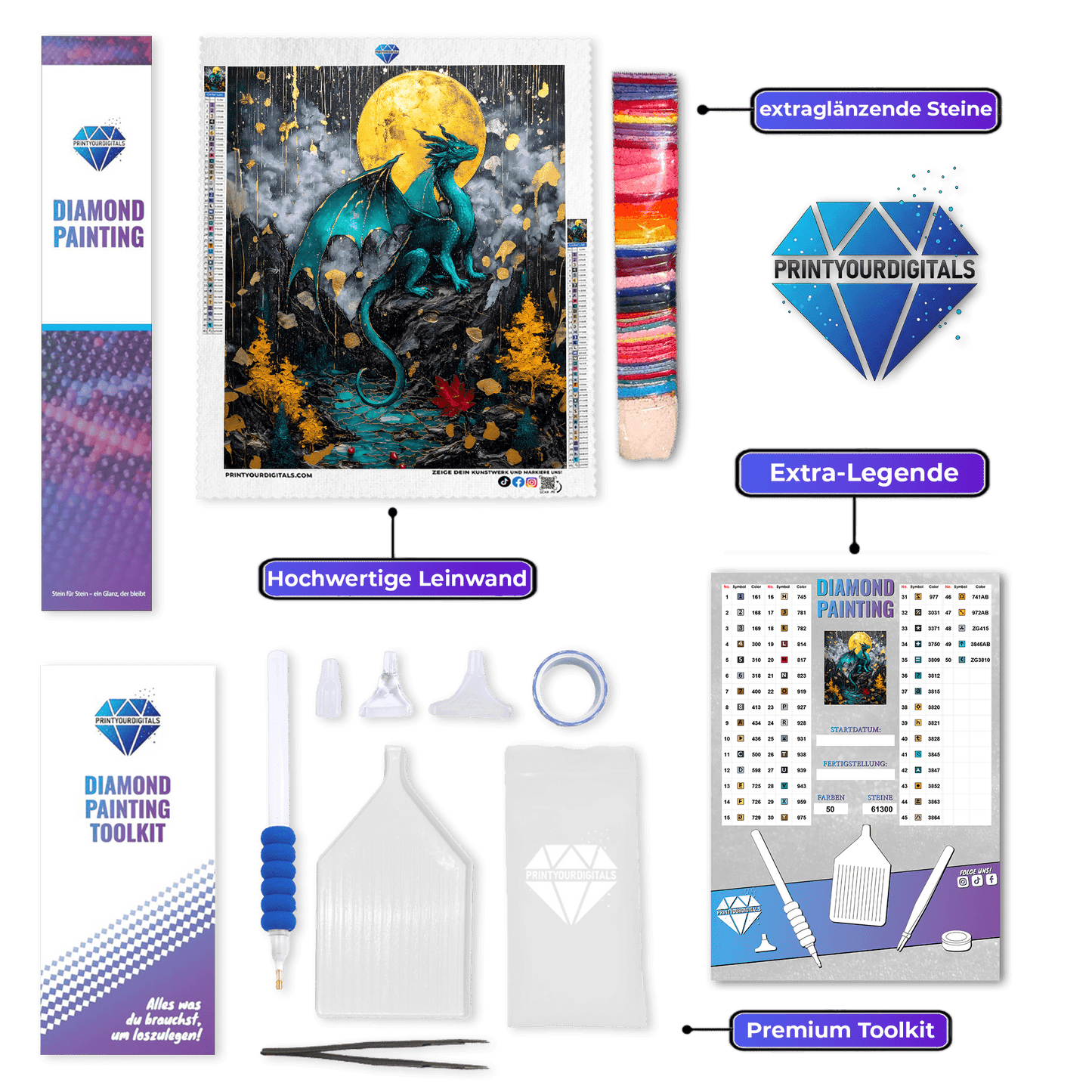 Diamond Painting - Drachenzauber