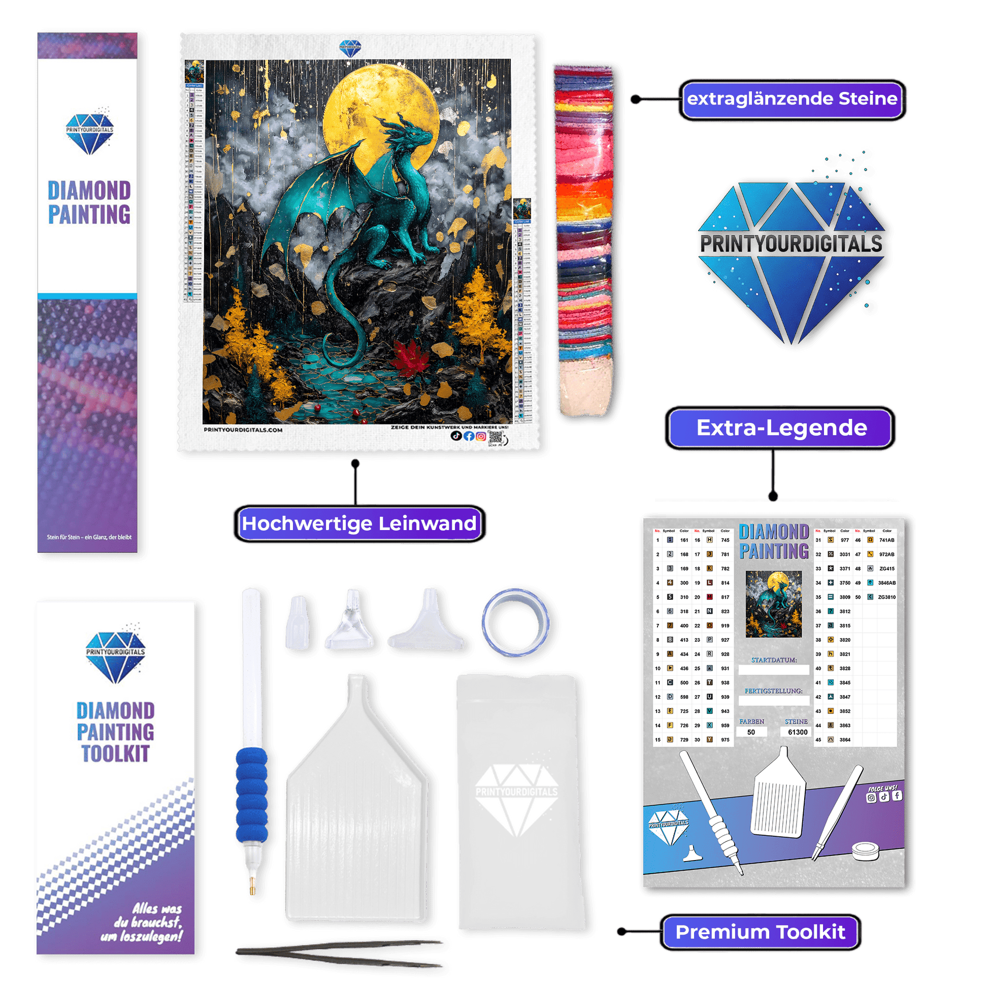 Diamond Painting - Drachenzauber