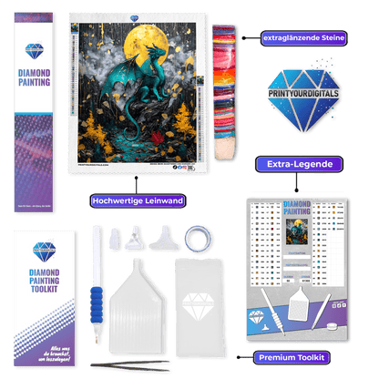 Diamond Painting - Drachenzauber