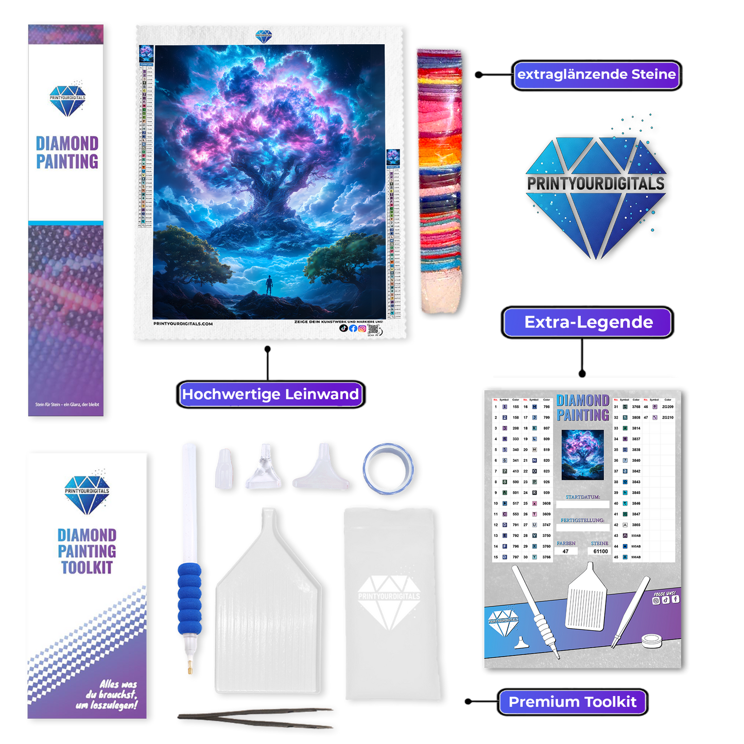 Diamond Painting - Baum der Träume