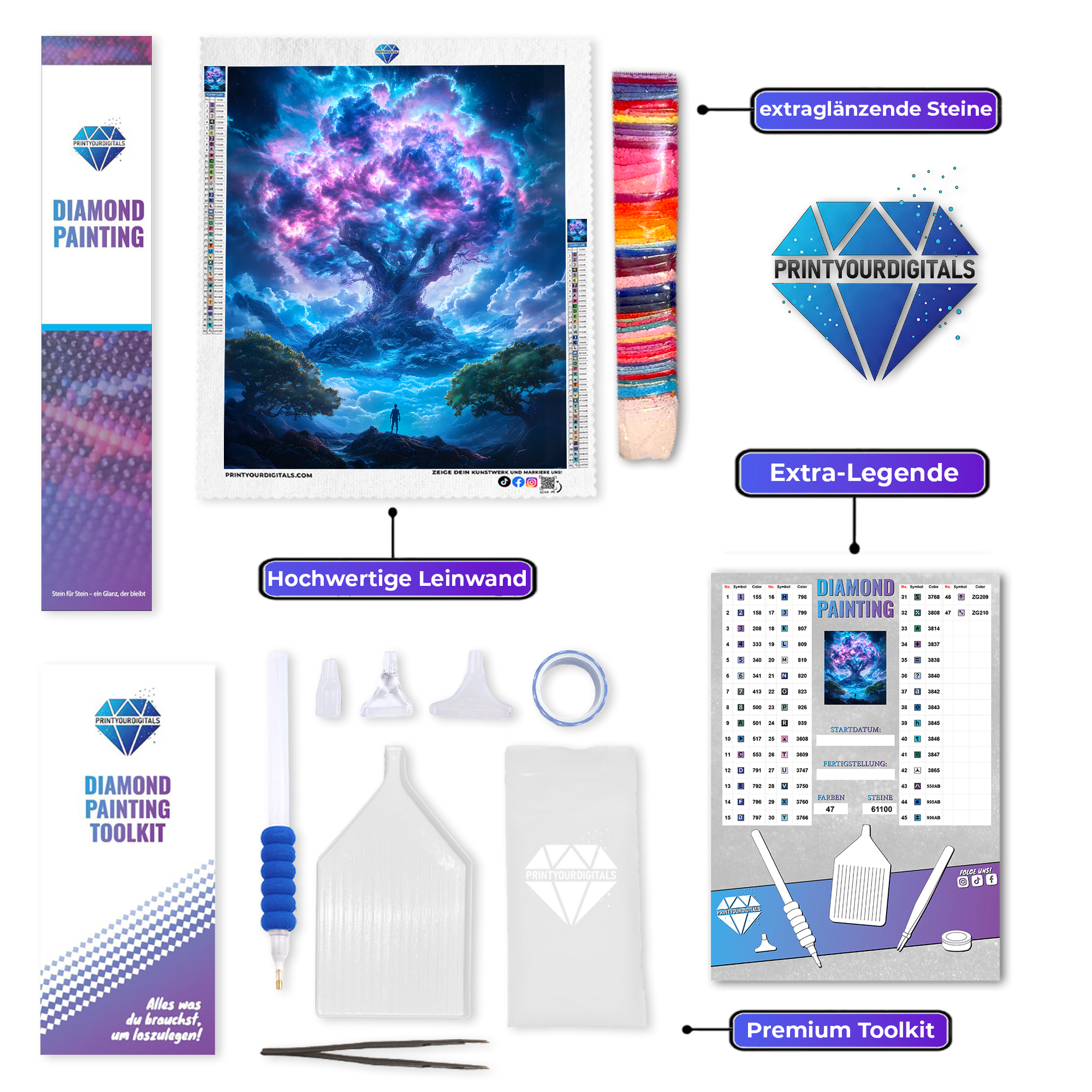 Diamond Painting - Baum der Träume