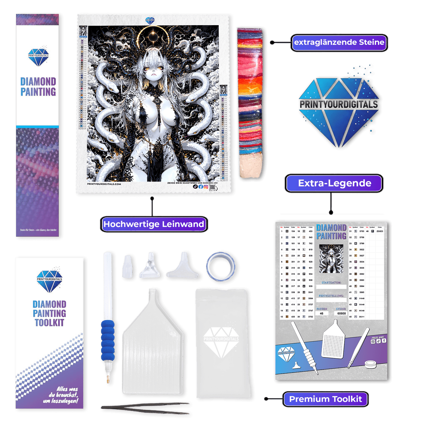 Diamond Painting - Königin der Schatten