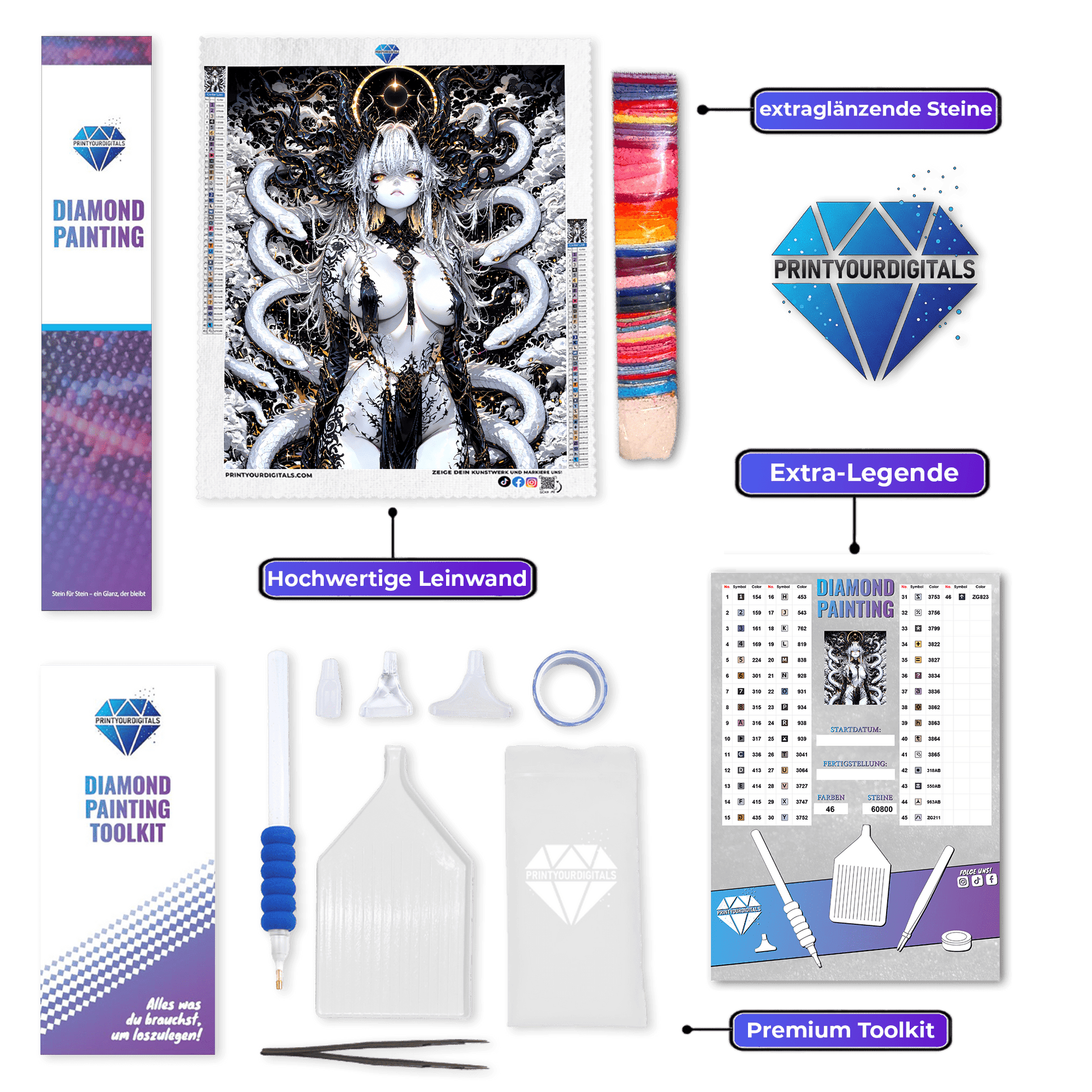 Diamond Painting - Königin der Schatten