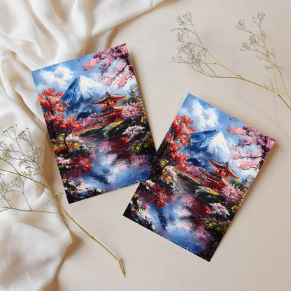 Sticker – Frühling am Fuji