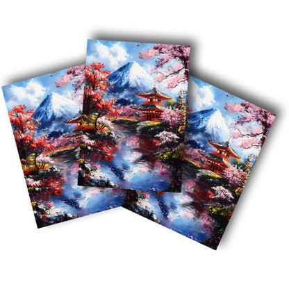 Sticker – Frühling am Fuji