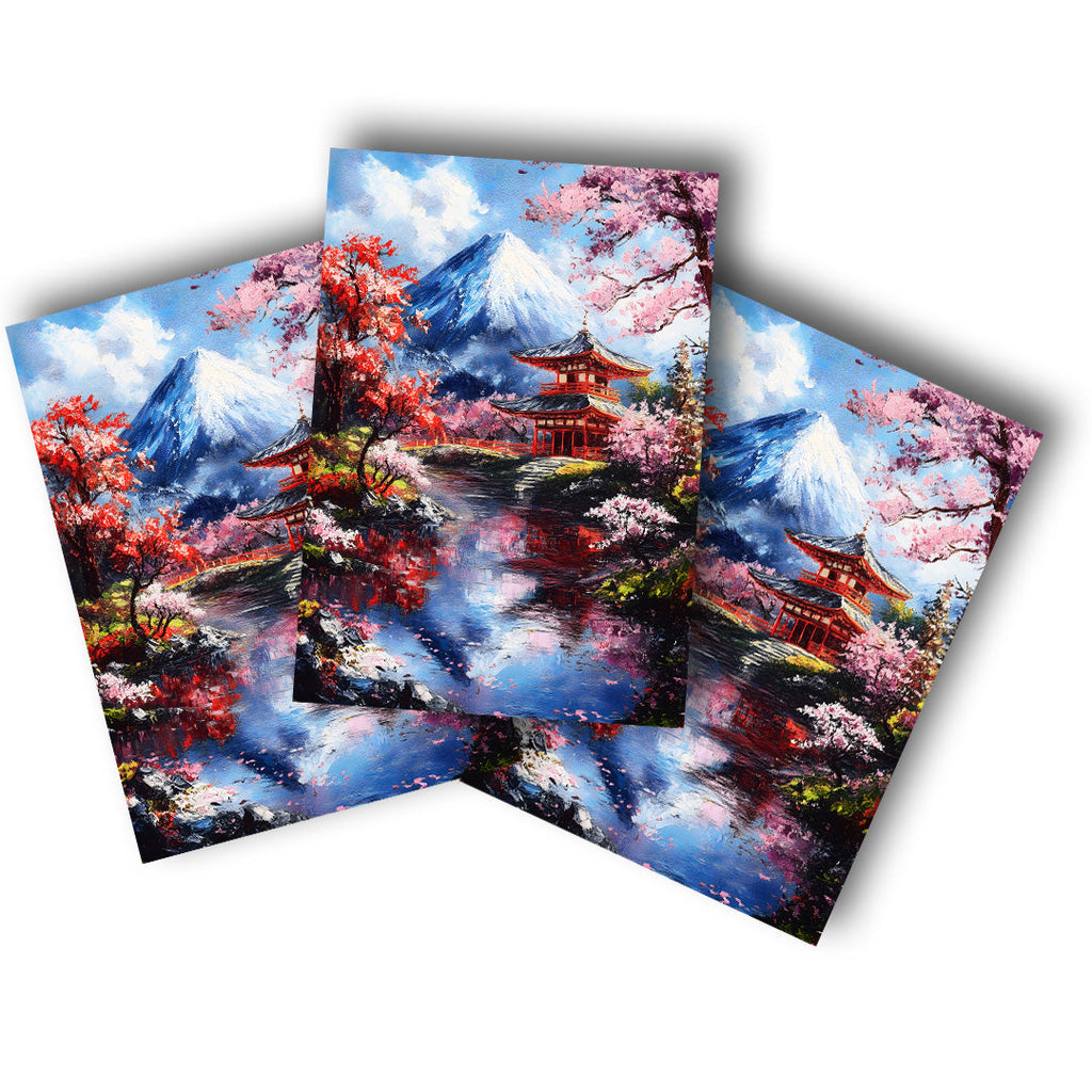 Sticker – Frühling am Fuji