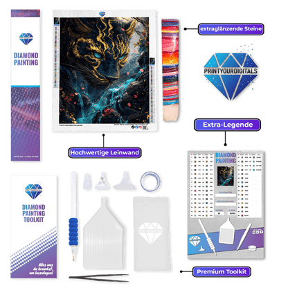 Diamond Painting - Goldklaue