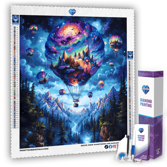 Diamond Painting - Galaktische Ballonreise