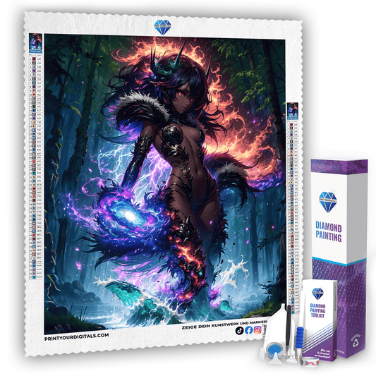 Diamond Painting - Elementarmagierin