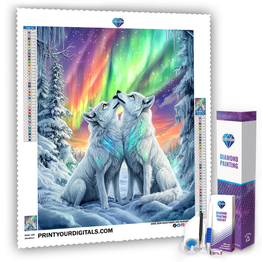 Diamond Painting - Aurora Arktis 100% AB-Steine