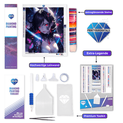 Diamond Painting - Schattenmagierin Domi