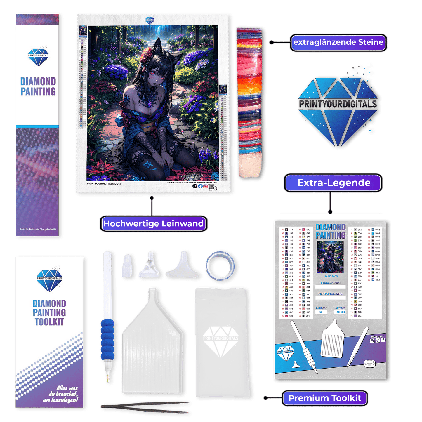 Diamond Painting - Waldprinzessin Lea