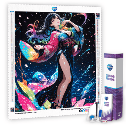 Diamond Painting - Regenbogenprinzessin