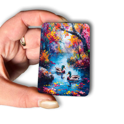 Cover Minder – Romantische Enten am Herbstsee