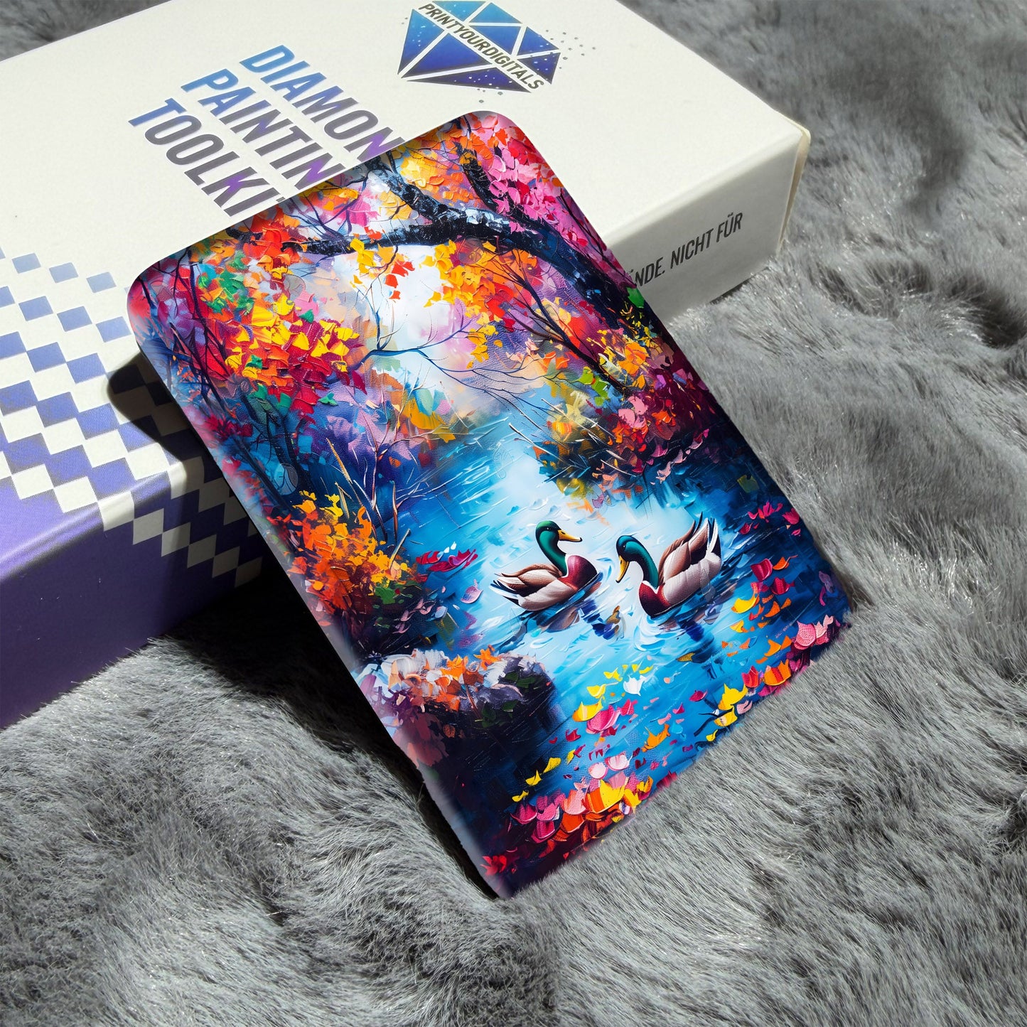 Cover Minder – Romantische Enten am Herbstsee