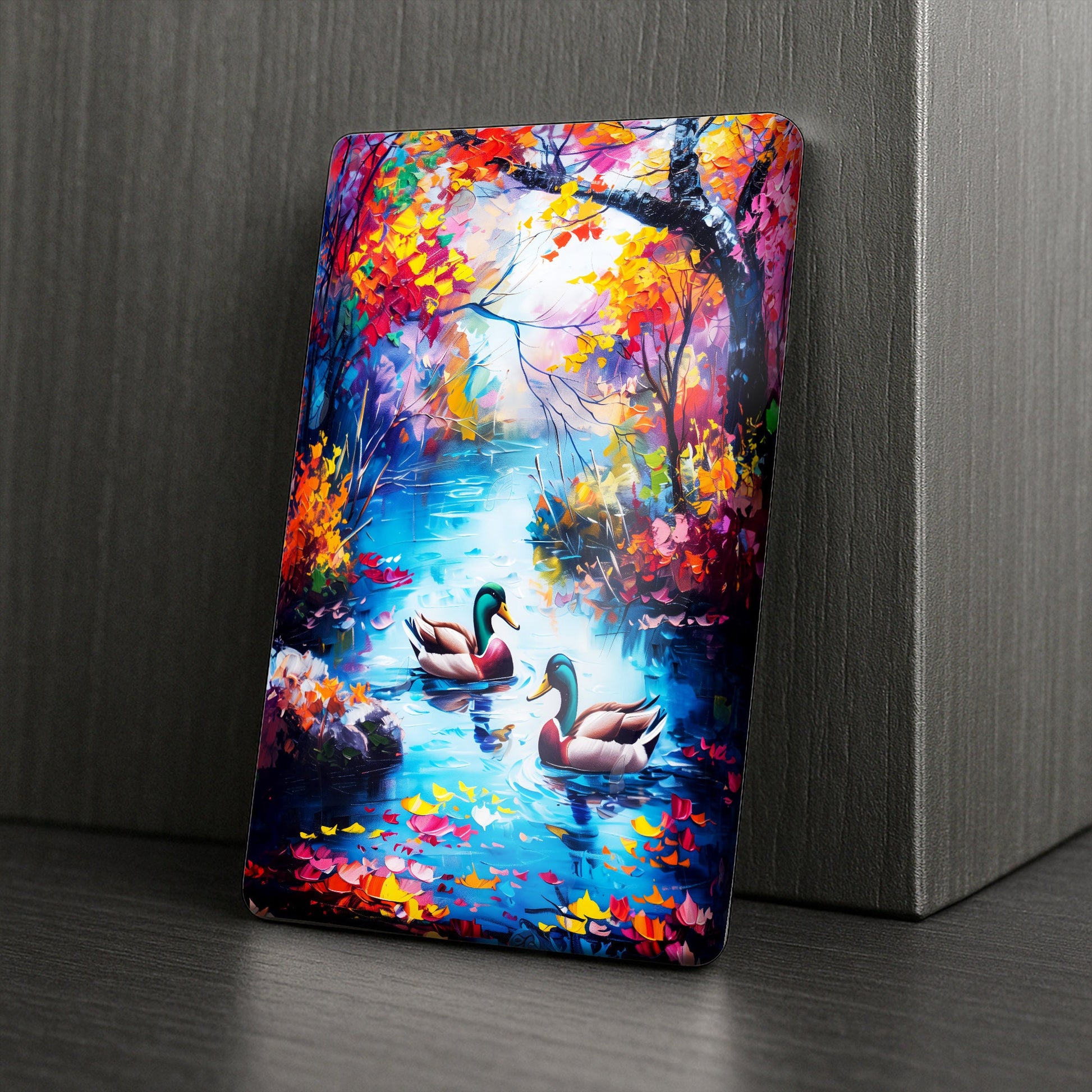 Cover Minder – Romantische Enten am Herbstsee
