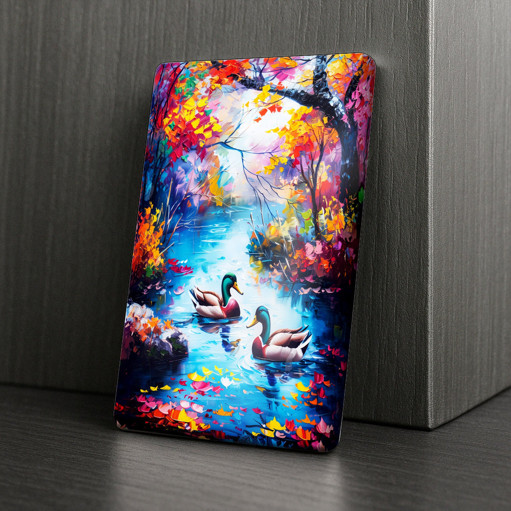 Cover Minder – Romantische Enten am Herbstsee