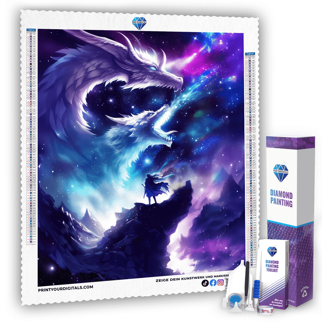 Diamond Painting - Drachenwächter im Sternenlicht