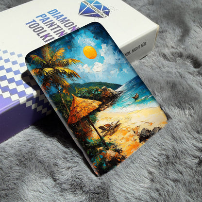 Cover Minder – Tropischer Strand im Sonnenschein