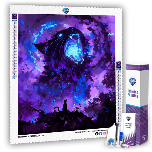 Diamond Painting – Kosmische Katzenkraft