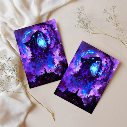 Sticker – Kosmische Katzenkraft
