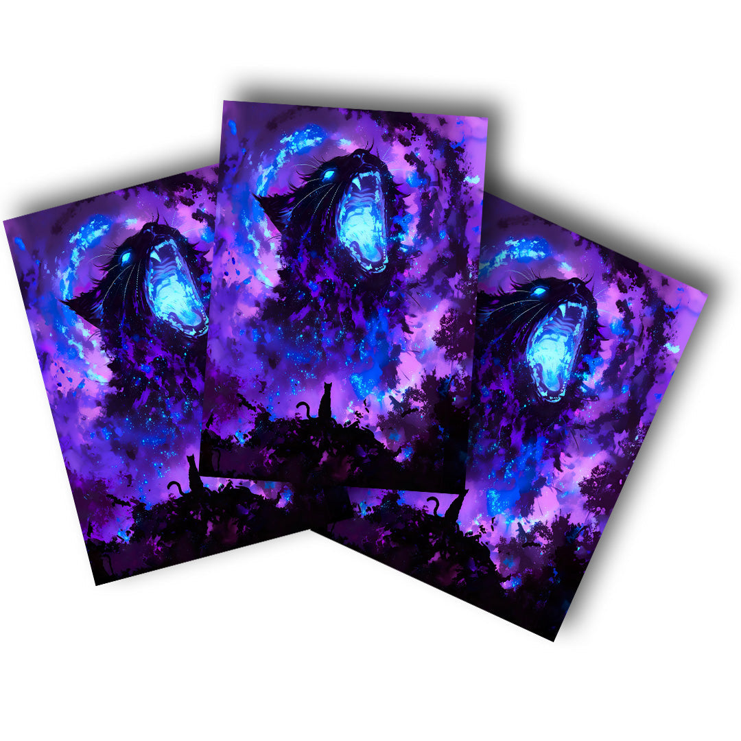 Sticker – Kosmische Katzenkraft