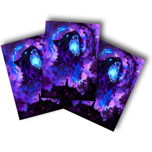 Sticker – Kosmische Katzenkraft
