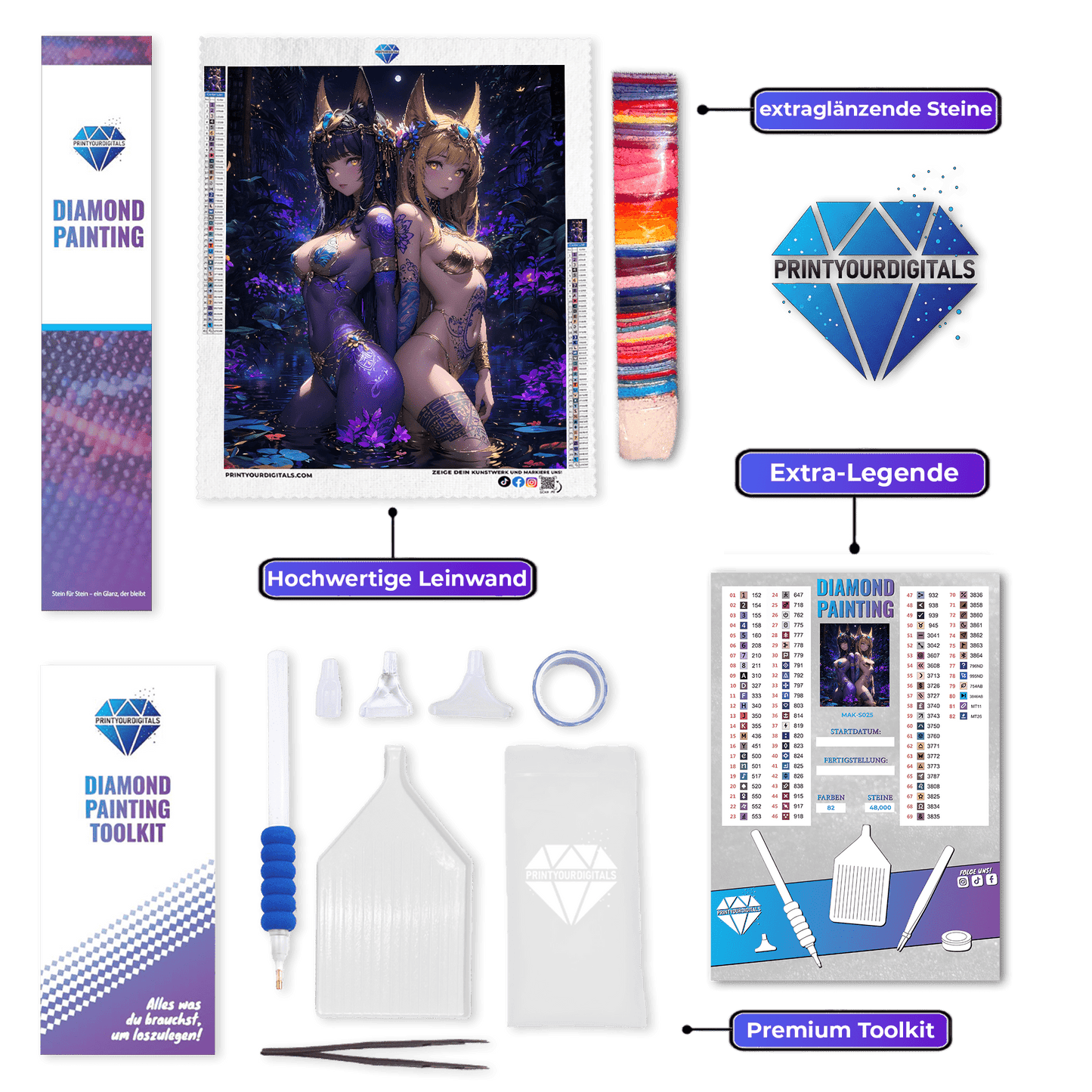 Diamond Painting – Lunar Geschwister