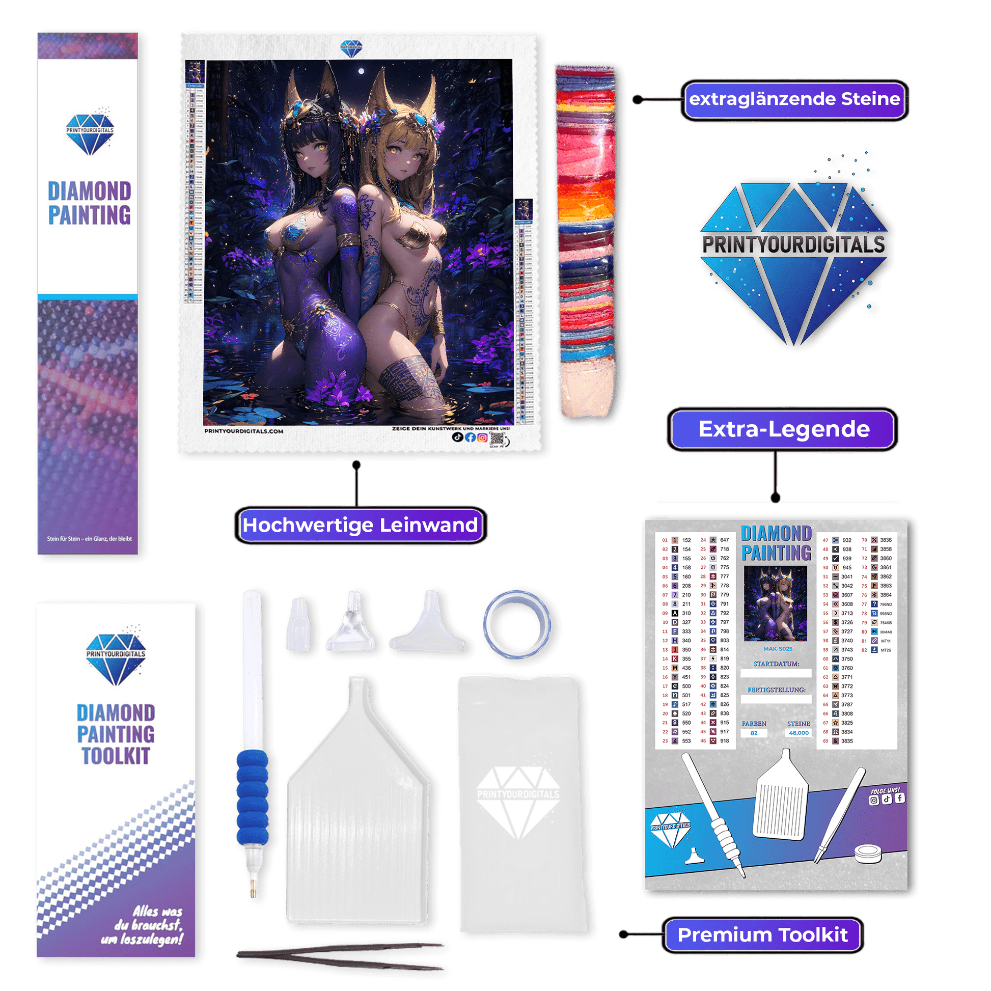 Diamond Painting – Lunar Geschwister