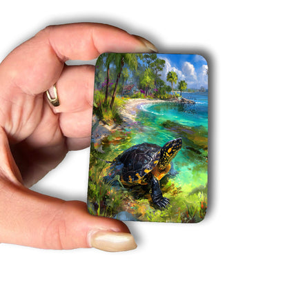 Cover Minder – Tropische Schildkröte am Strand