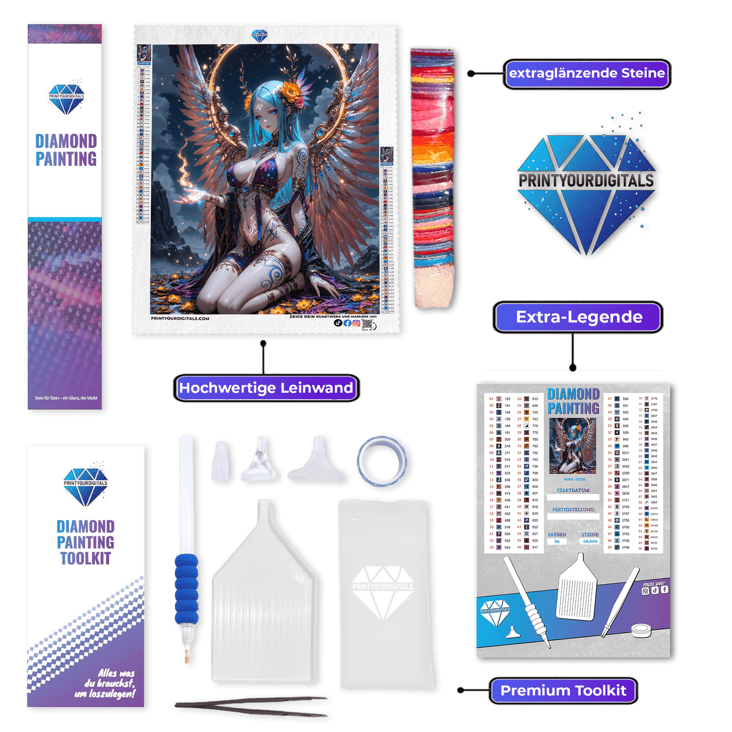 Diamond Painting - Engelsprinzessin Layla