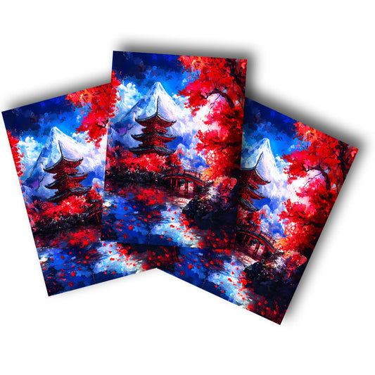 Sticker – Japanischer Tempel im Herbst