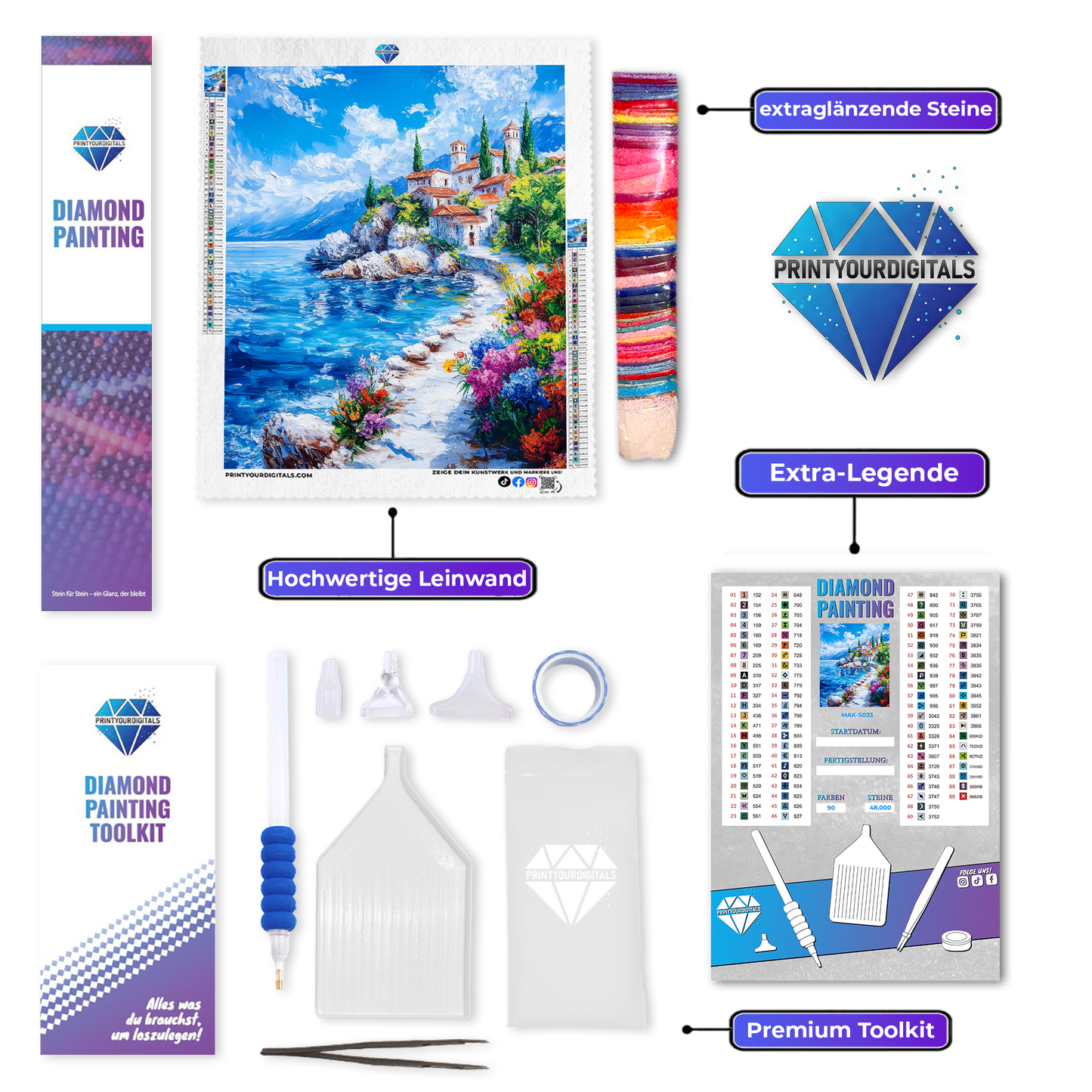 Diamond Painting – Küstenvilla