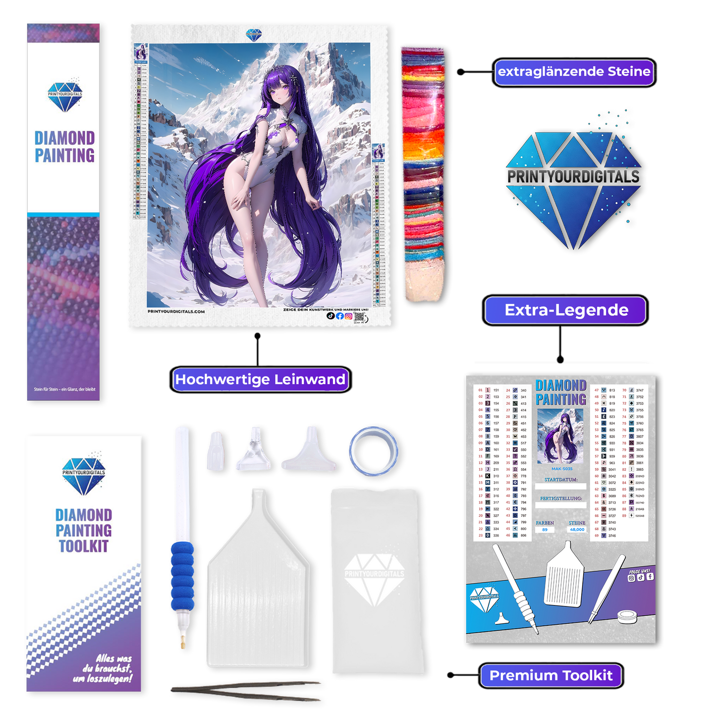 Diamond Painting – Schneeprinzessin Samantha