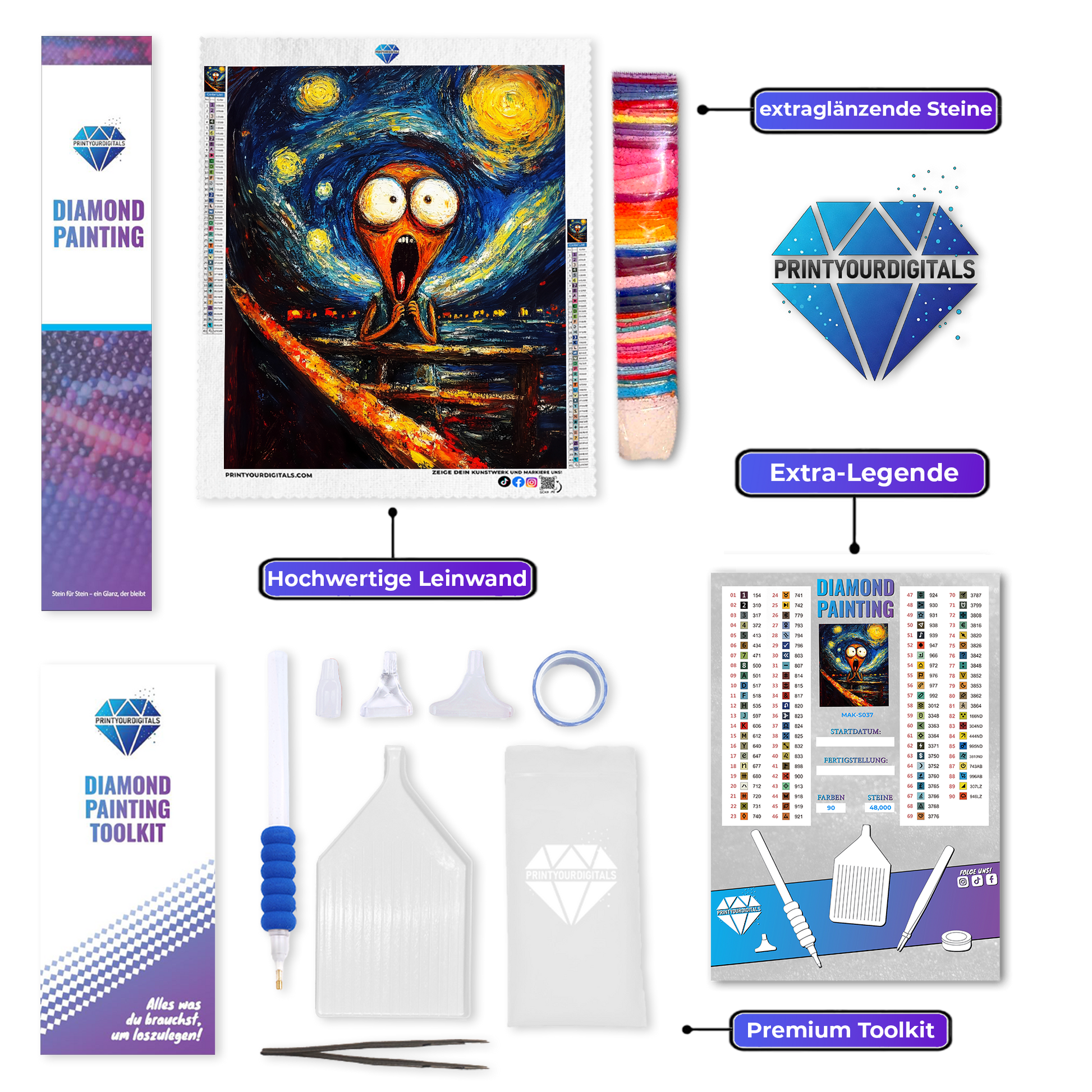 Diamond Painting – Schrei der Sterne