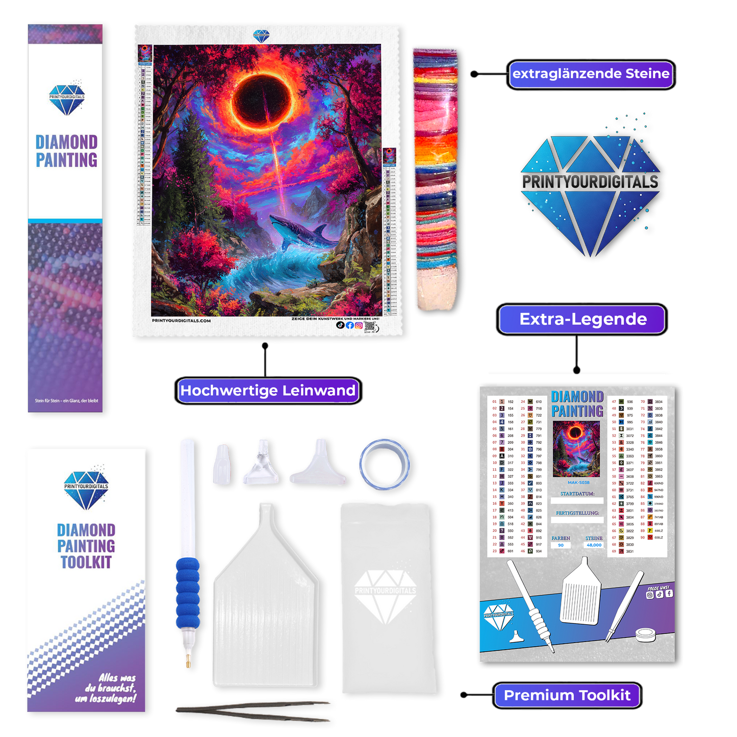 Diamond Painting – Weltenwal