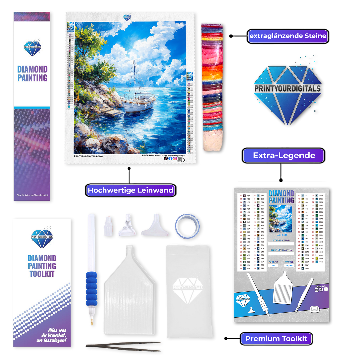 Diamond Painting – Sommerhafen