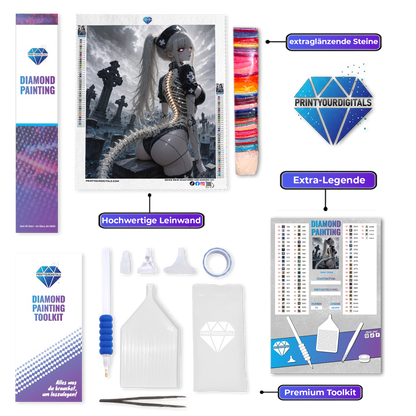 Diamond Painting – Friedhof Krankenschwester