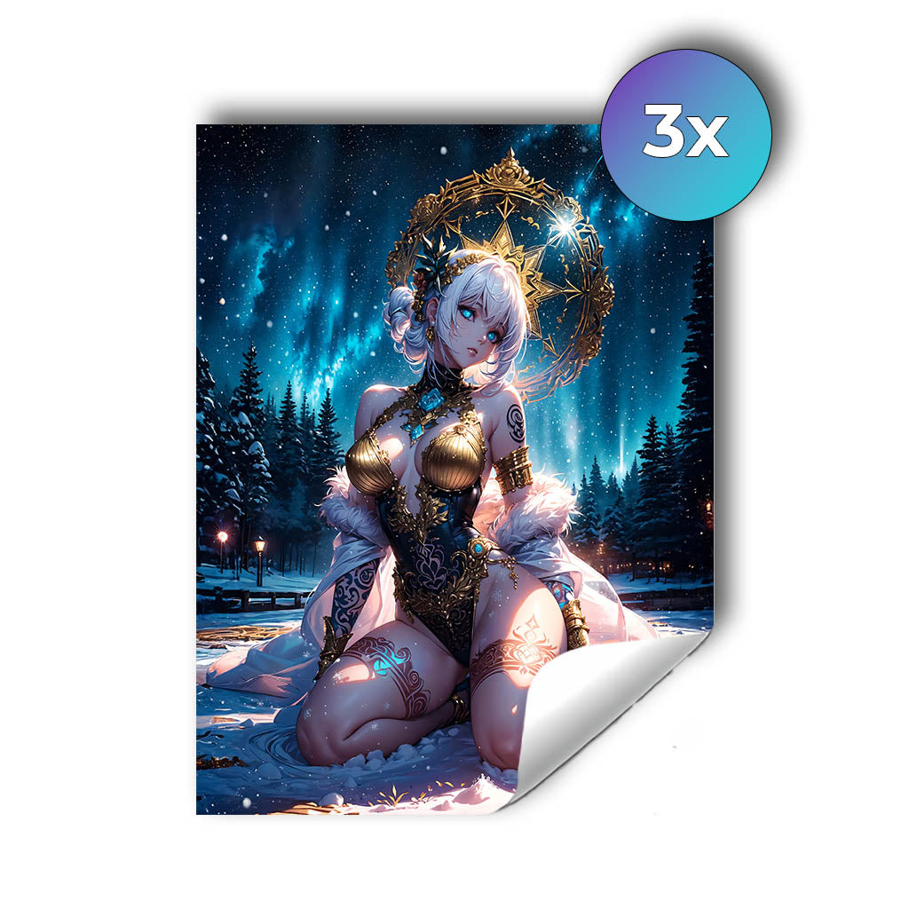 Sticker – Nordlicht Göttin Luna