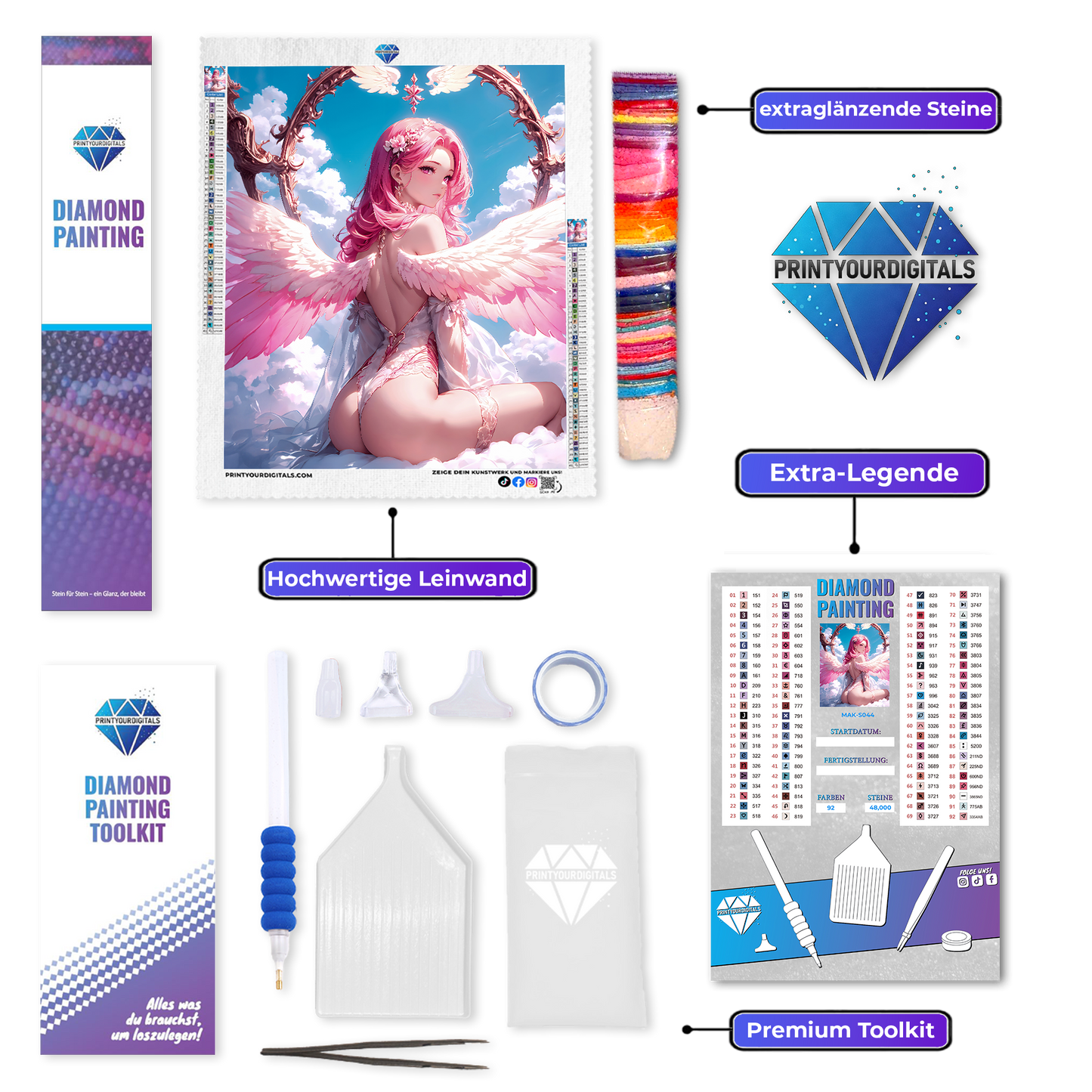 Diamond Painting – Himmelsengel Honoka