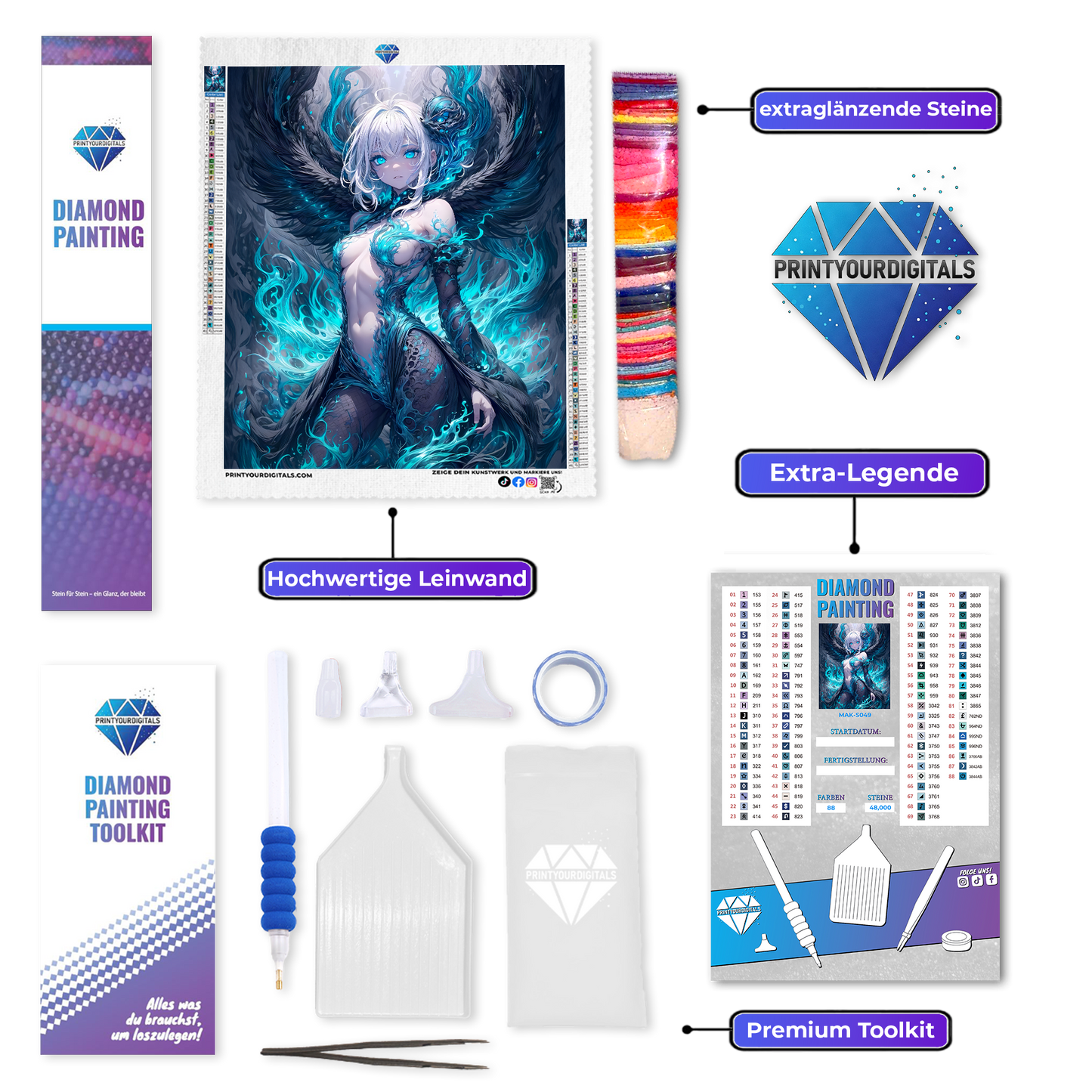 Diamond Painting – Aquaprinzessin Aria