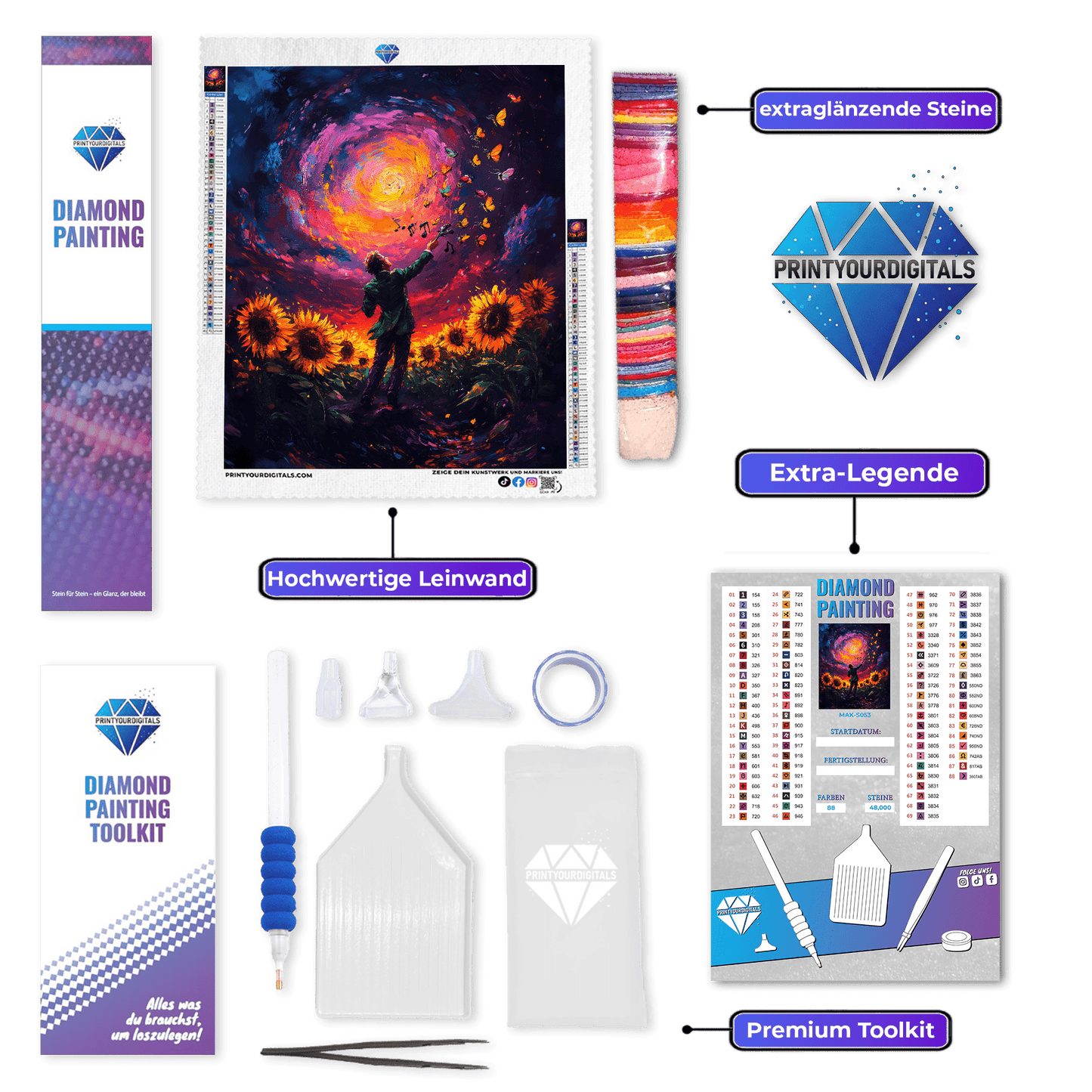 Diamond Painting – Melodie der Sonne