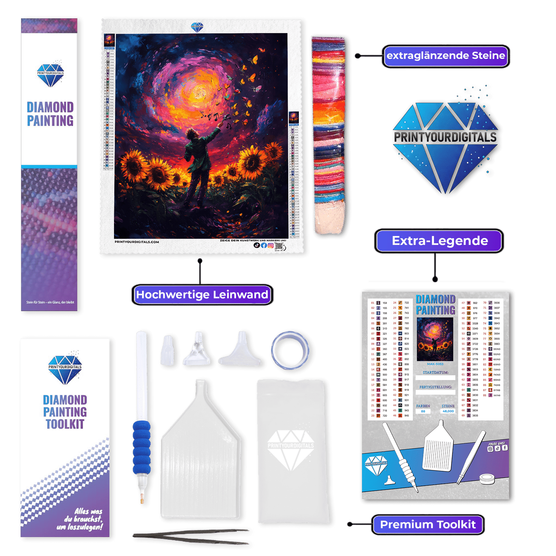 Diamond Painting – Melodie der Sonne