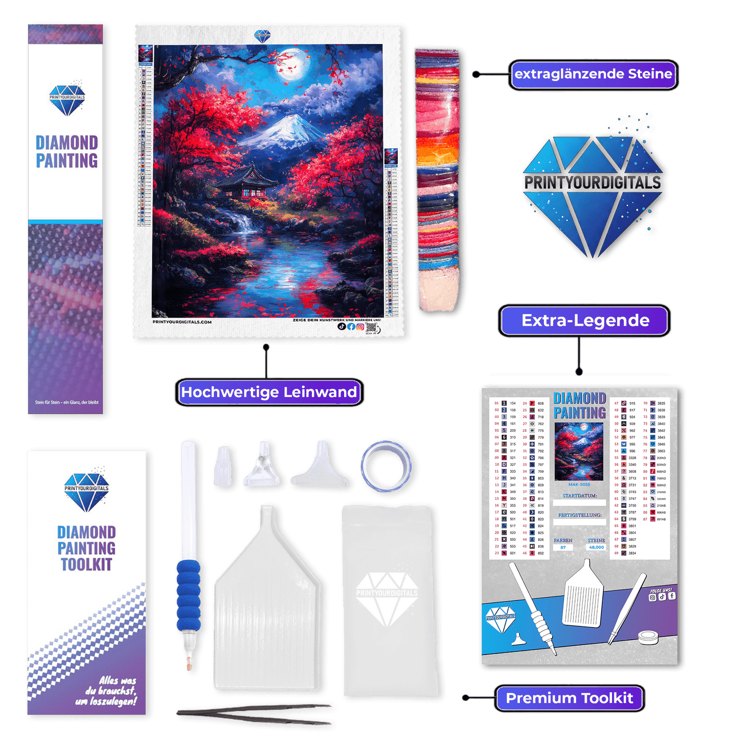 Diamond Painting – Magischer Herbsttempel