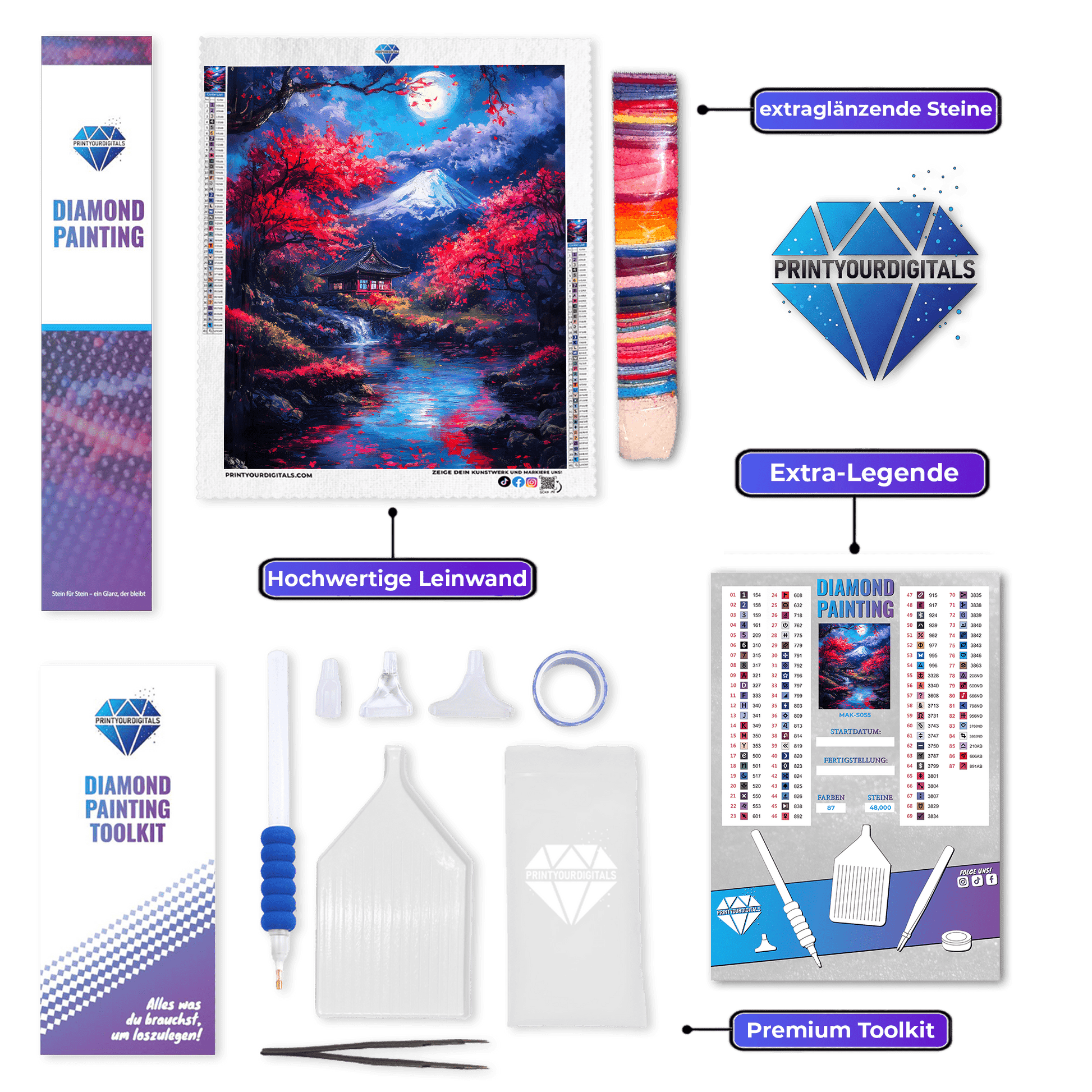 Diamond Painting – Magischer Herbsttempel