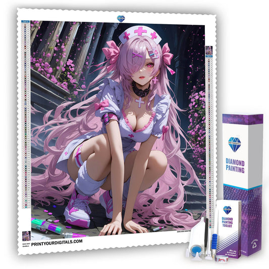 Diamond Painting – Rosenkrankenschwester