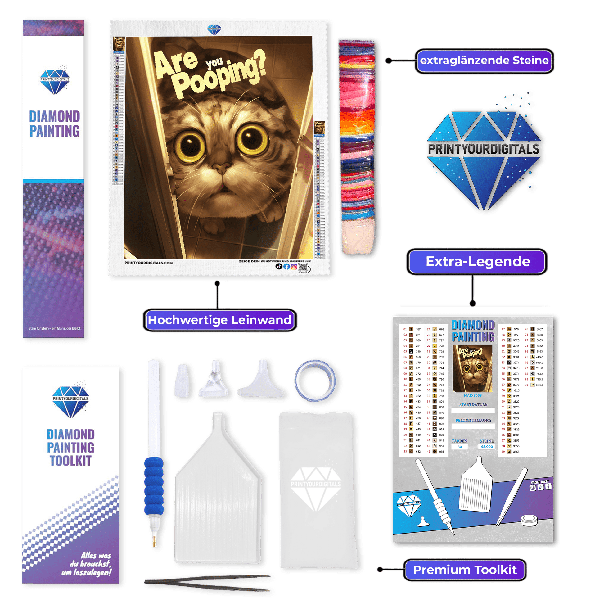 Diamond Painting – „Are You Pooping?