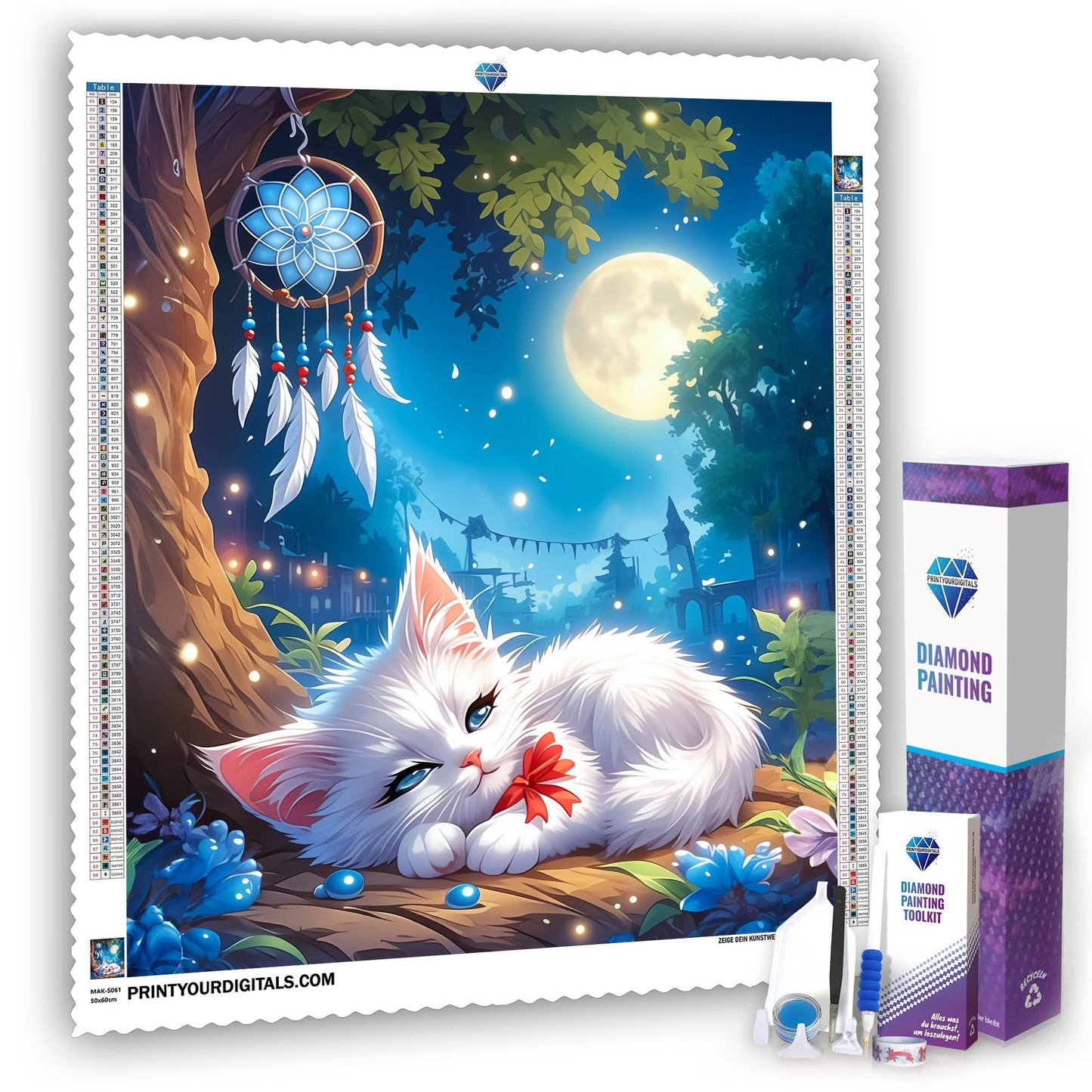 Diamond Painting – Mondlicht Kätzchen